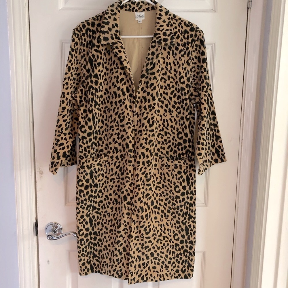 AKA Los Angeles Leopard Coat